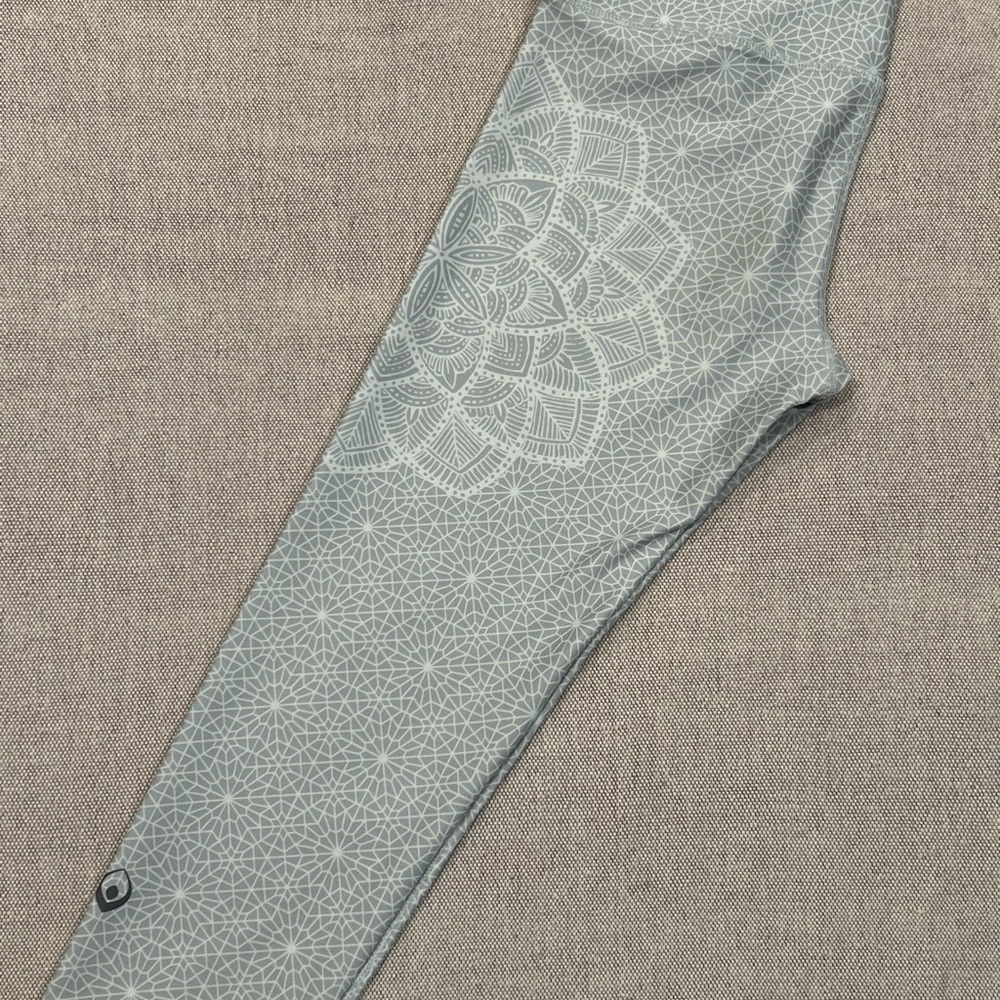 MyInnerFire Canadian Made Yoga Capri Leggings with Mandala Inspired Design